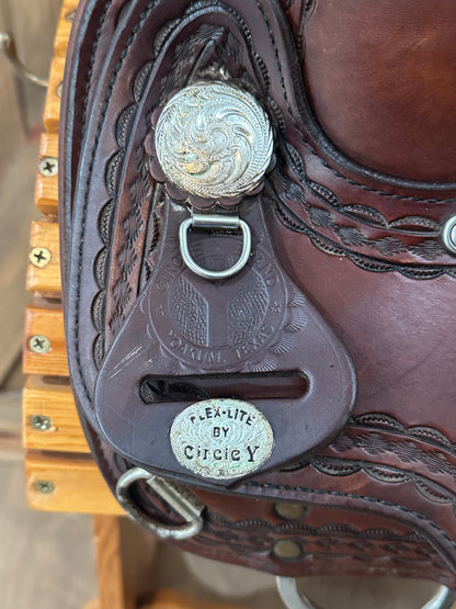 17” Circle Y Durango Flex-Lite Mule Western Trail Saddle Model # 1155