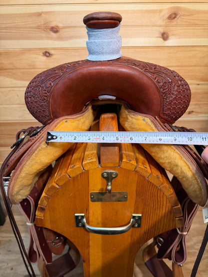 15.5" Paul Taylor Cowboy Ranch Western Saddle