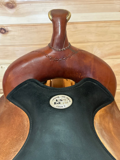 14” Circle Y Kenny Harlow Flex2 Barrel Racing Saddle Model 9212