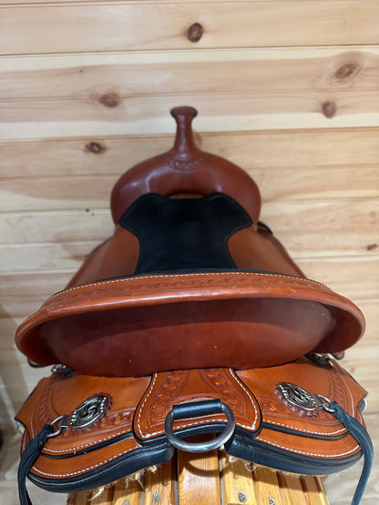 17” Circle Y Sheridan Flex2 Western Trail Saddle Model 1572