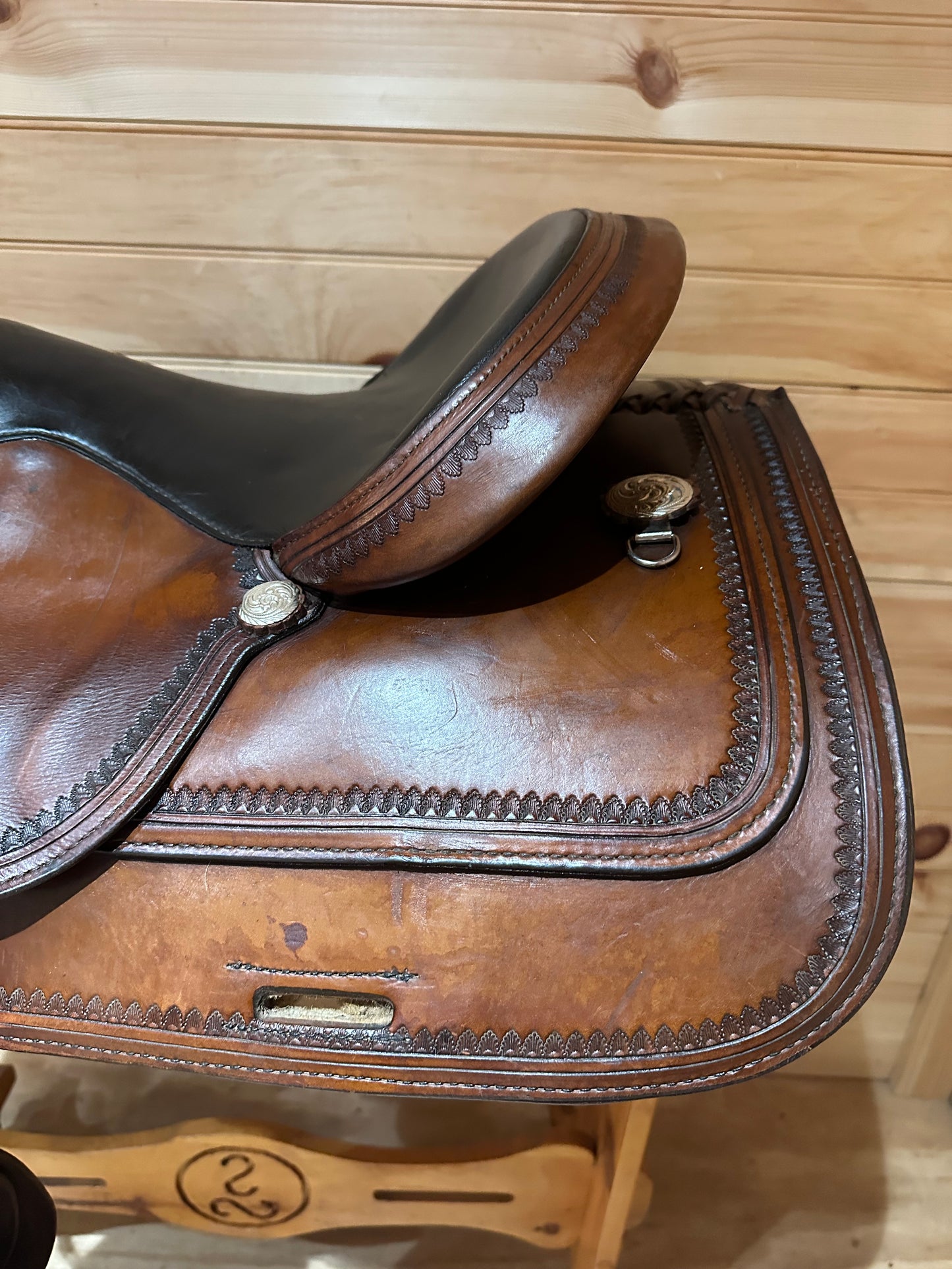 15” Circle Y Topeka Flex-Lite Western Trail Saddle Model 1551