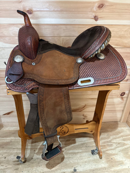 14.5” Texas Best by American Saddlery Barrel Racing Western Saddle Model 1178