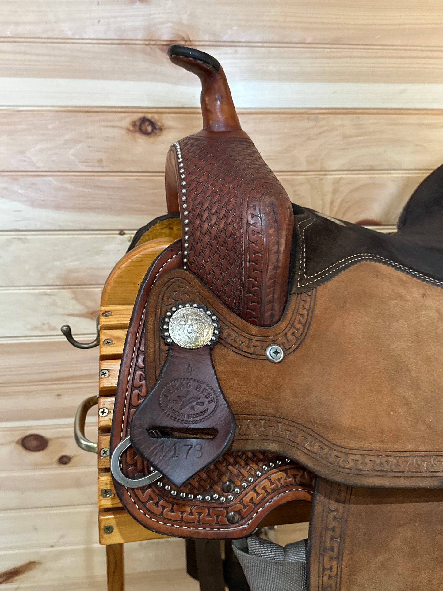 14.5” Texas Best by American Saddlery Barrel Racing Western Saddle Model 1178