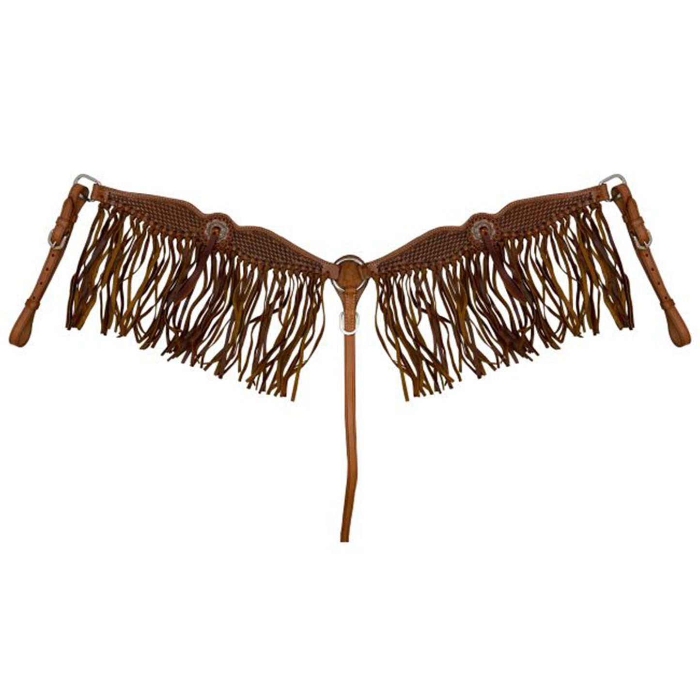 Fringe & Basket Weave Browband Headstall and Breastcollar Tack Set