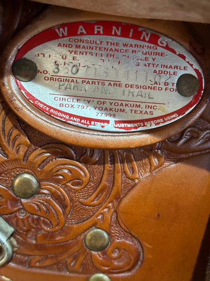 16” Circle Y Park & Trail Western Saddle Model 3607