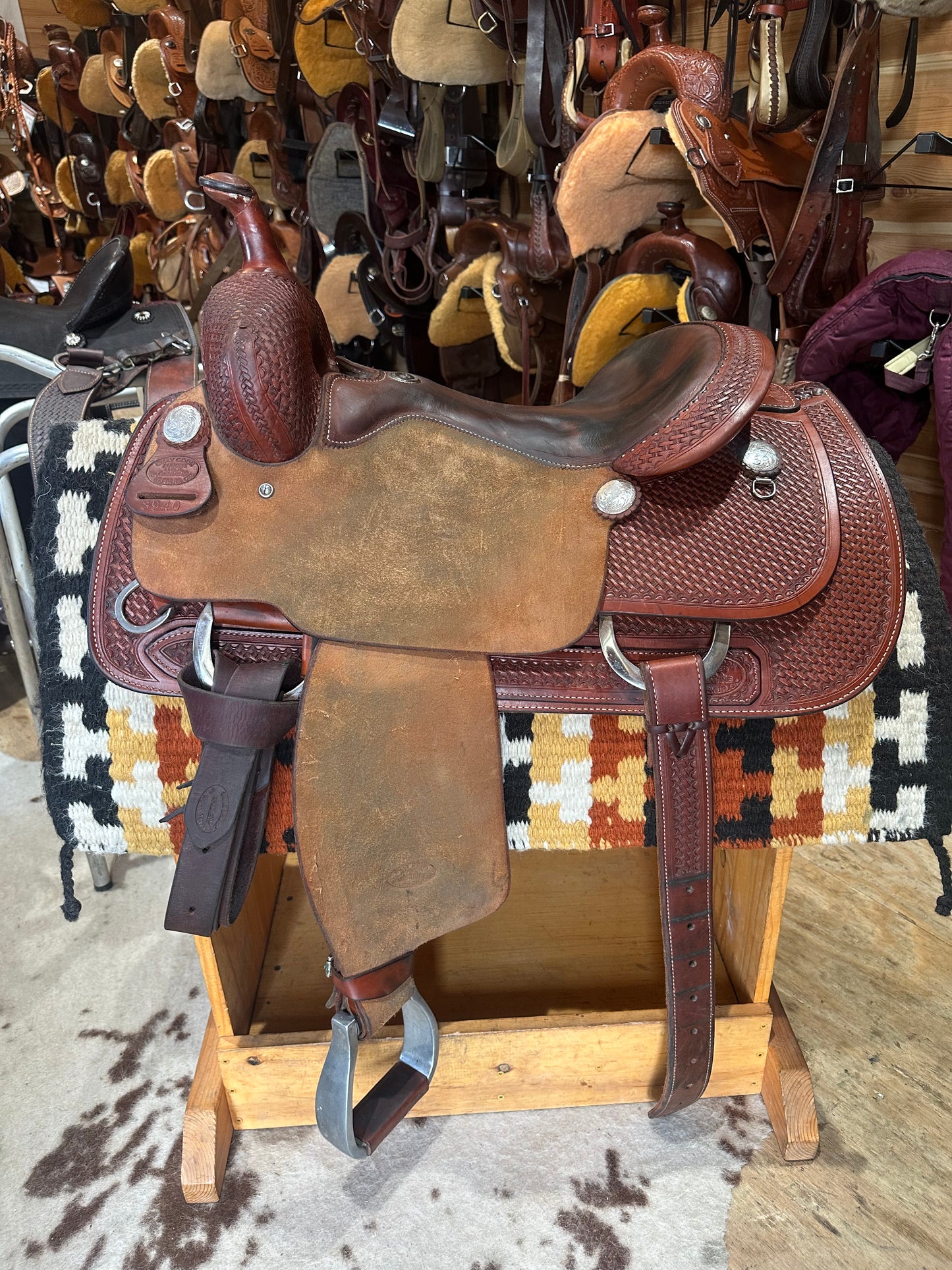 16” Genuine Billy Cook Pro Cutter Western Saddle Model 8940