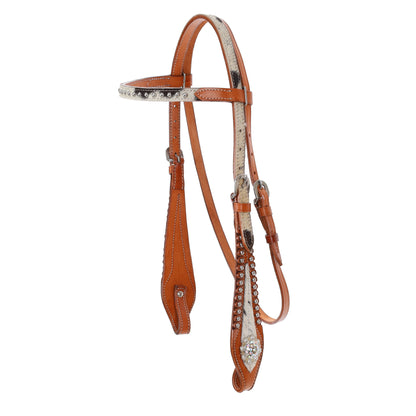 Cowhide Haven Dotted Browband Headstall and Breastcollar Tack Set