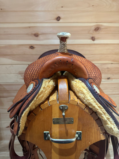 15.5” Billy Cook Maker Reiner Western Saddle Model 1605