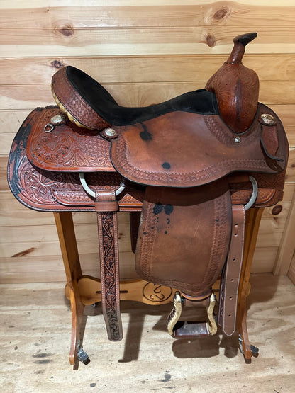 15.5” Tex Tan Hereford Team Roper Western Saddle
