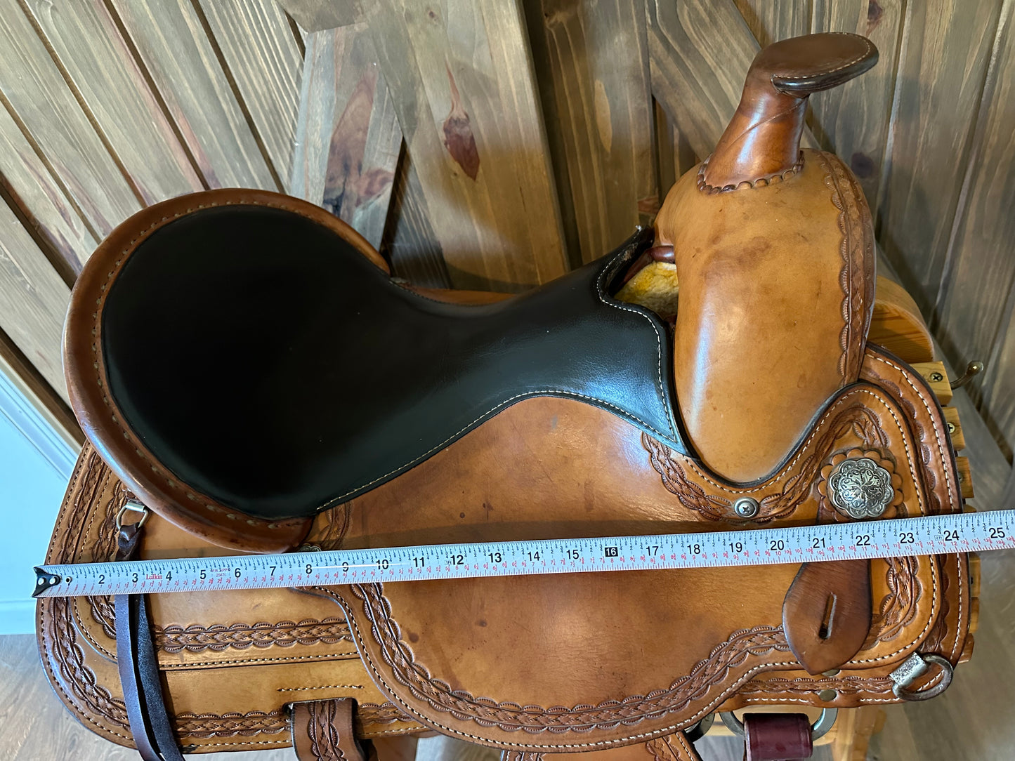 16” Circle Y Durango Flex-Lite Mule Western Trail Saddle Model # 1155