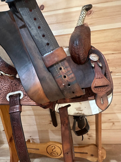 14.5” Circle Y Martha Josey Ultimate Barrel Racing Saddle Model