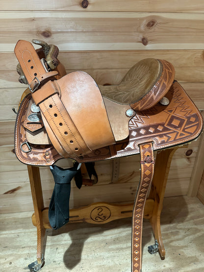14” Dale Fredericks Saddlesmith Barrel Racing Saddle Model 21544