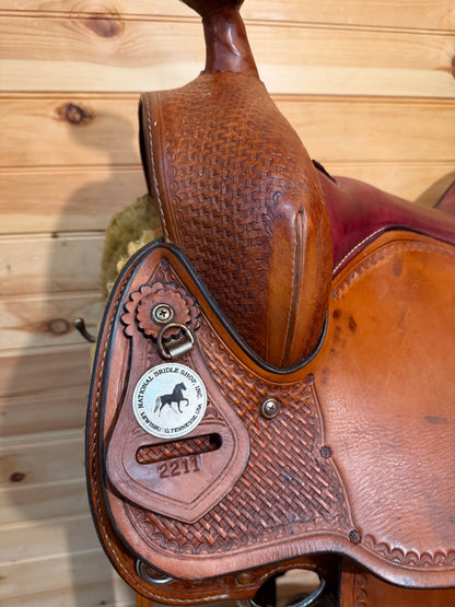 16.5” National Bridle Shop Tennessean Deluxe Western Saddle Model 2211