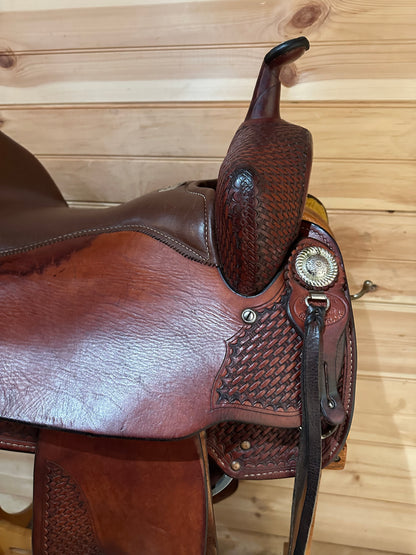 16” Billy Cook Maker Sulphur,OK Western Trail Saddle Model 1536