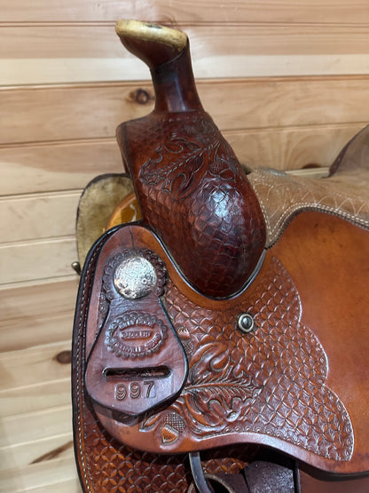 15.5” Billy Cook Matt Tyler Pro Roper Western Roping Saddle Model 997