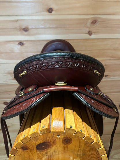 16” Big Horn Sil-Cush Gaited Flex Endurance trail saddle Model 1687.6