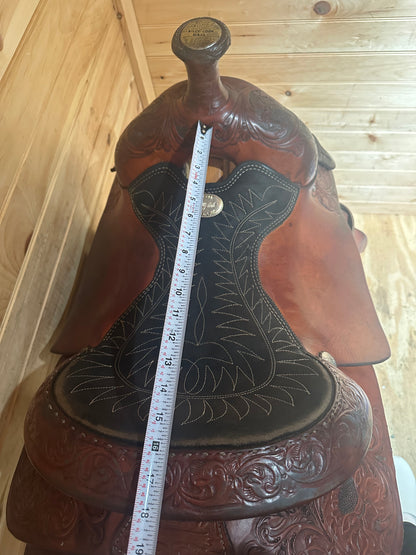 16” Billy Cook Maker Sulphur, OK Roping Western Saddle Model 2093