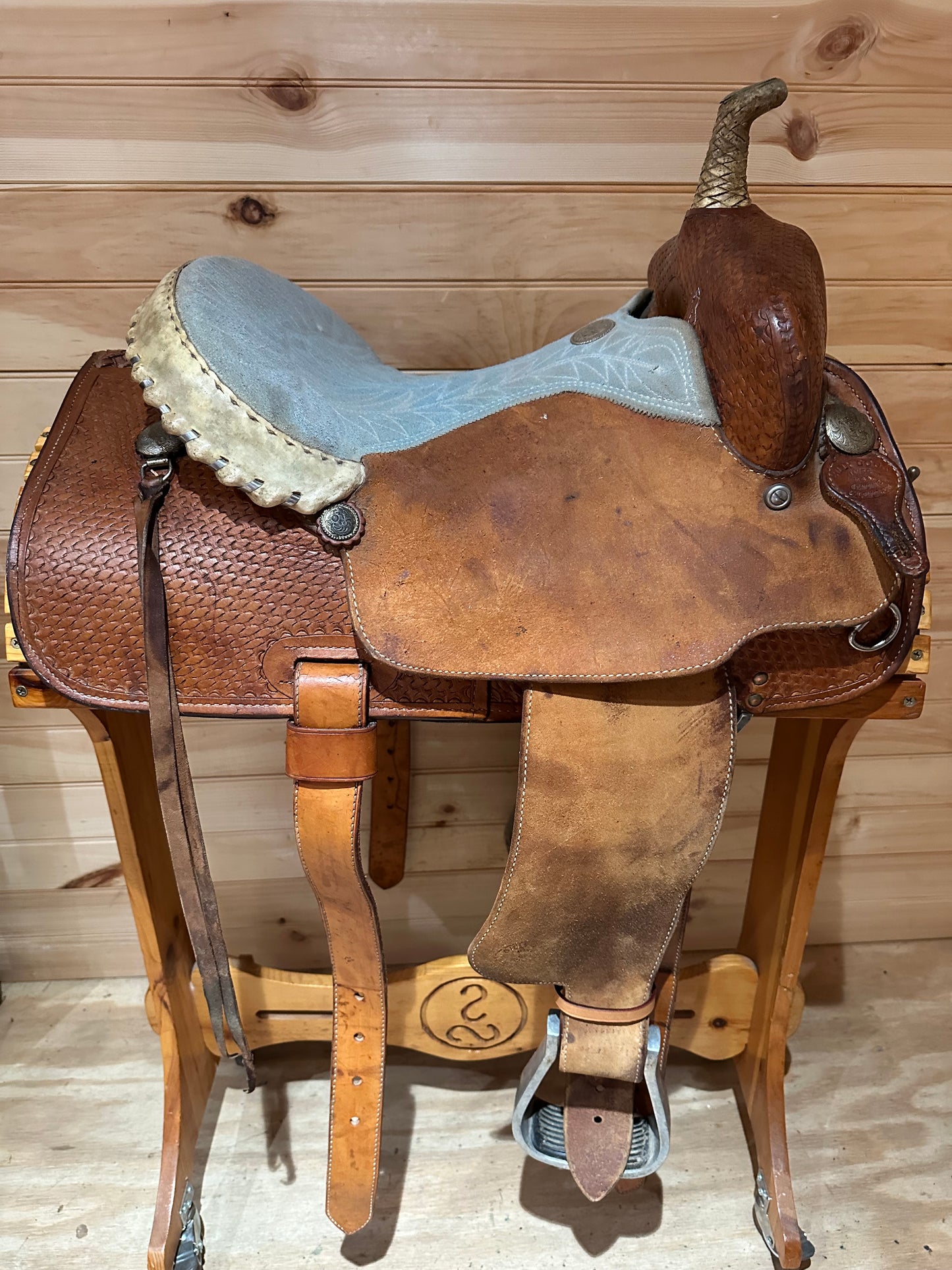 14.5” Billy Cook Maker Barrel Racing Western Saddle Model 1527