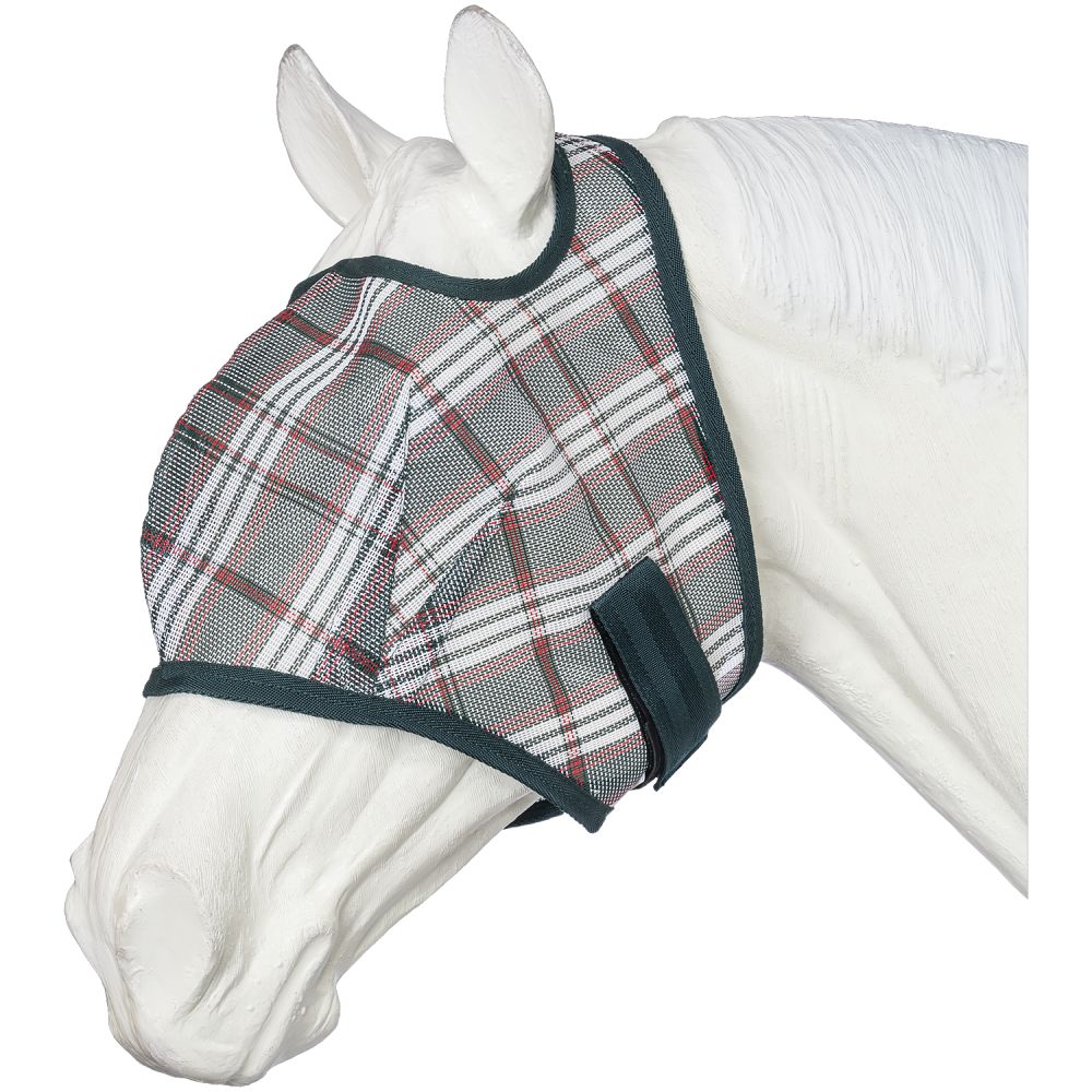 Tough1 Plaid Mesh Fly Mask