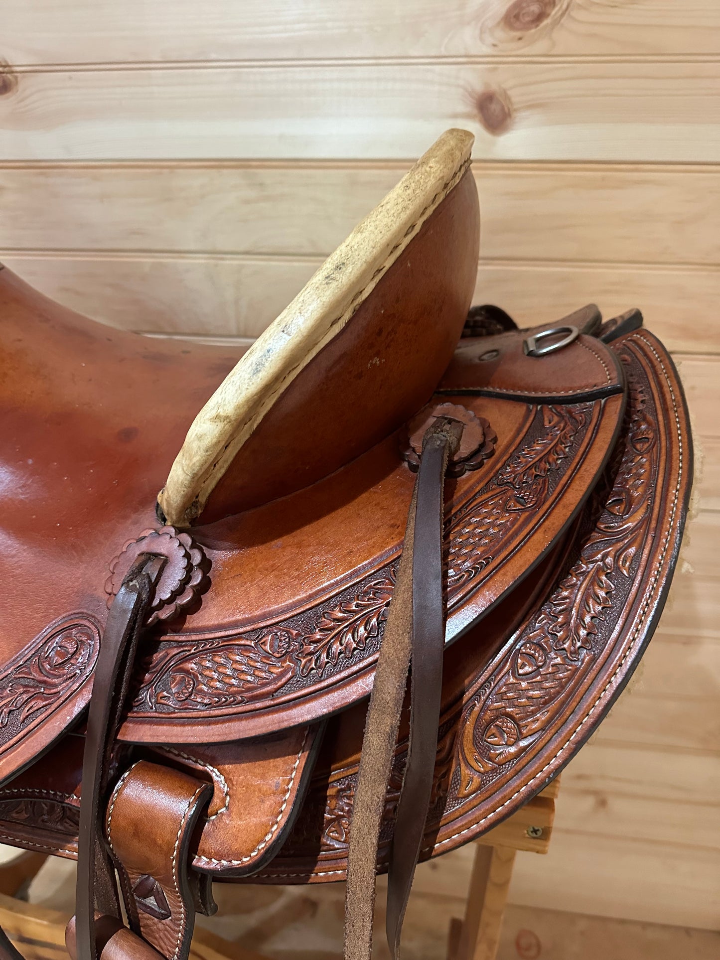 16” Circle Y Hardseat Ranch Roper Western Saddle Model 1156