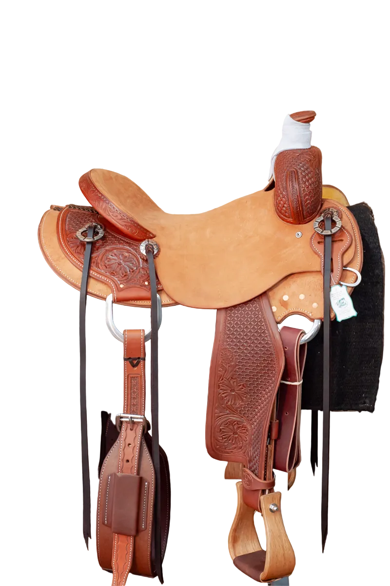 15.5" Paul Taylor Cowboy Ranch Western Saddle