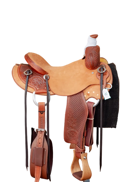 15.5" Paul Taylor Cowboy Ranch Western Saddle