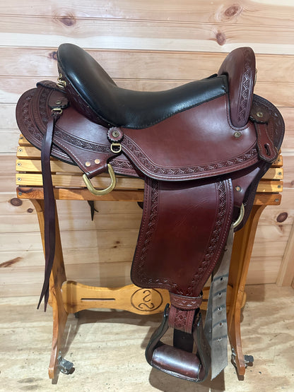 16” Big Horn Sil-Cush Gaited Flex Endurance trail saddle Model 1687.6
