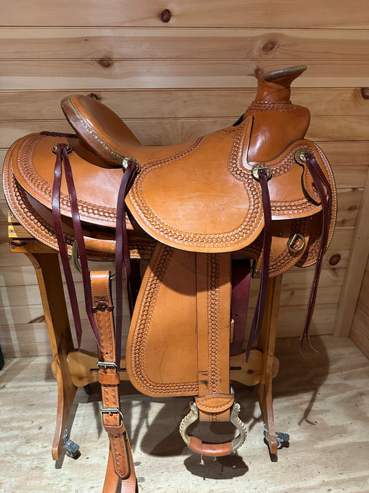 16” American Saddlery Mastercraft Wade Roper Western Saddle Model 122