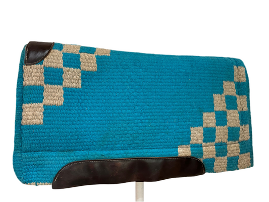 New Zealand Wool Cutter Style Western Saddle Pad, 33”L x34”L x1.5”
