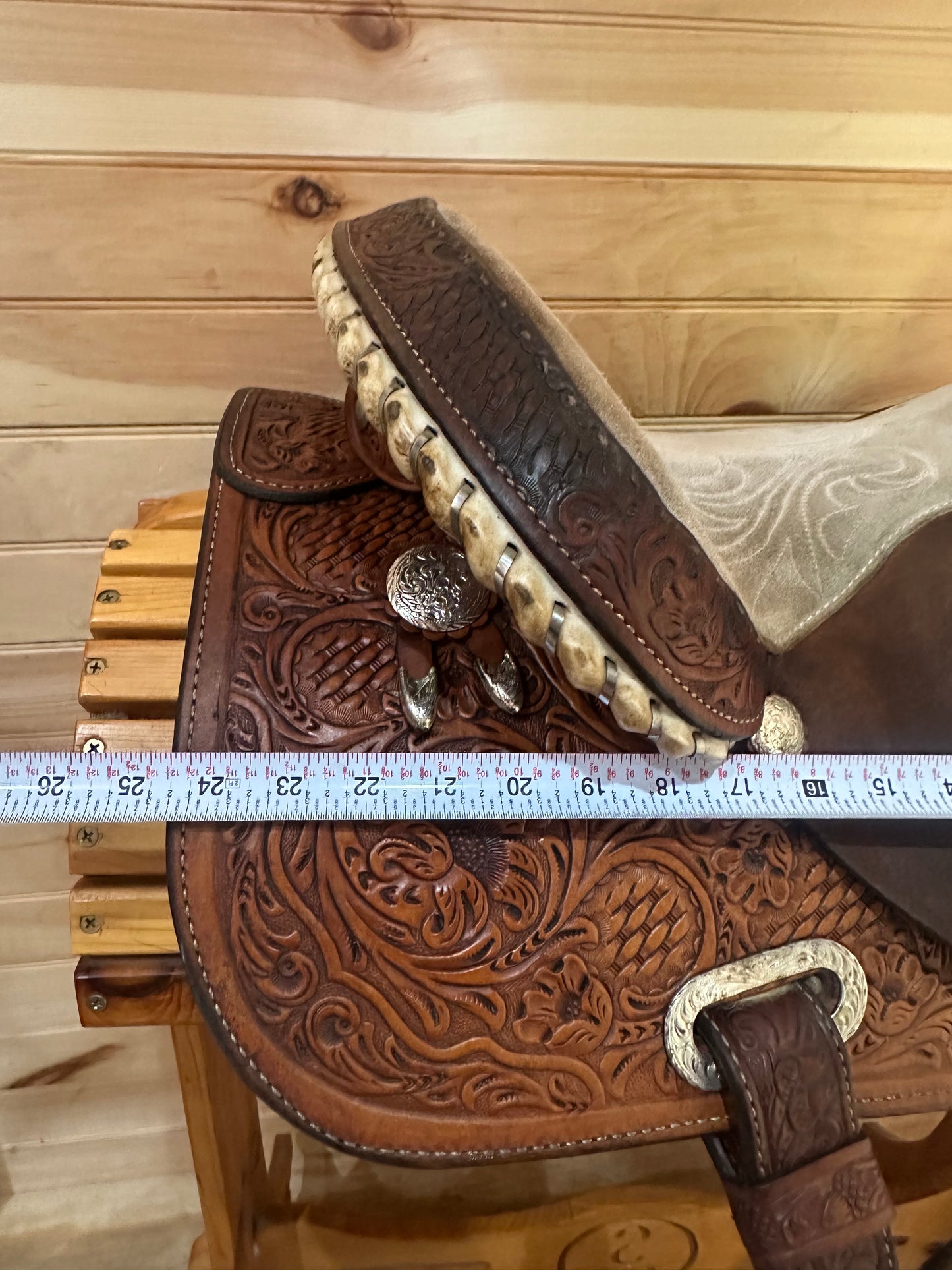 14.5” Circle Y Martha Josey Ultimate Barrel Racing Saddle Model
