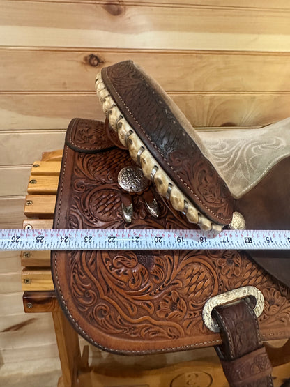 14.5” Circle Y Martha Josey Ultimate Barrel Racing Saddle Model
