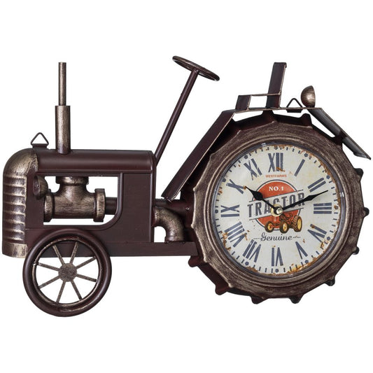 Bronze Tractor Wall Clock
