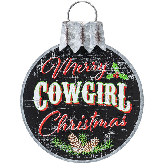 Metal Merry Christmas Ornament Sign