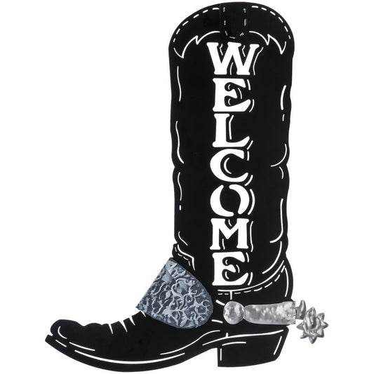 Cowboy Boot Welcome Sign