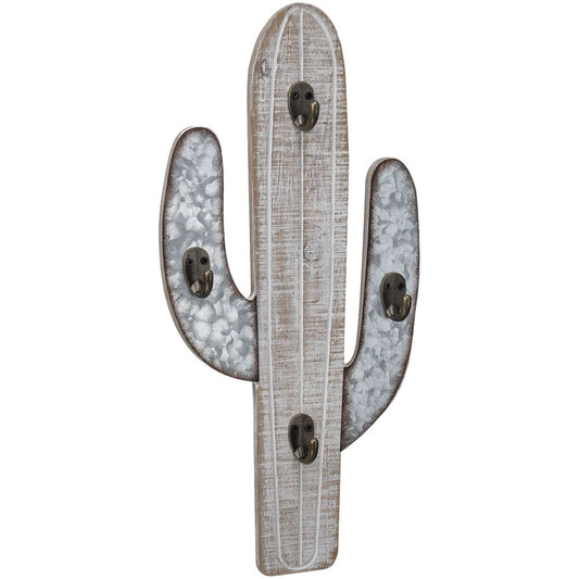 White Wash Cactus Hook - Small