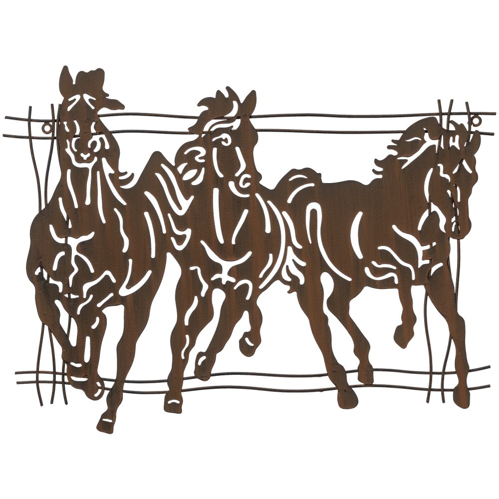 3 Galloping Horses Wall Décor