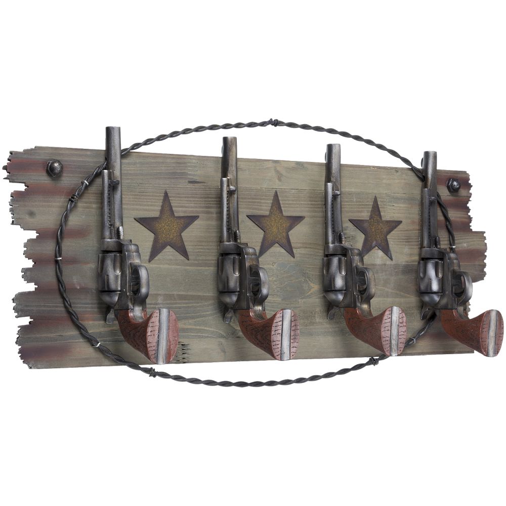 Western Themed 4 Hook Racks