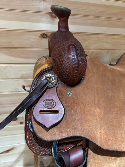 16” Diamond K Saddlery Ranch Roper Western Saddle