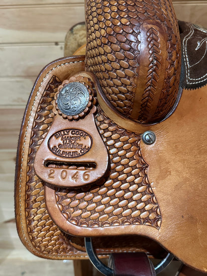 14.5” Billy Cook Basket Stamped Ladies All Around Western Saddle 2046