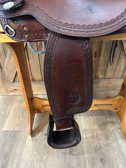 17” Circle Y Durango Flex-Lite Mule Western Trail Saddle Model # 1155