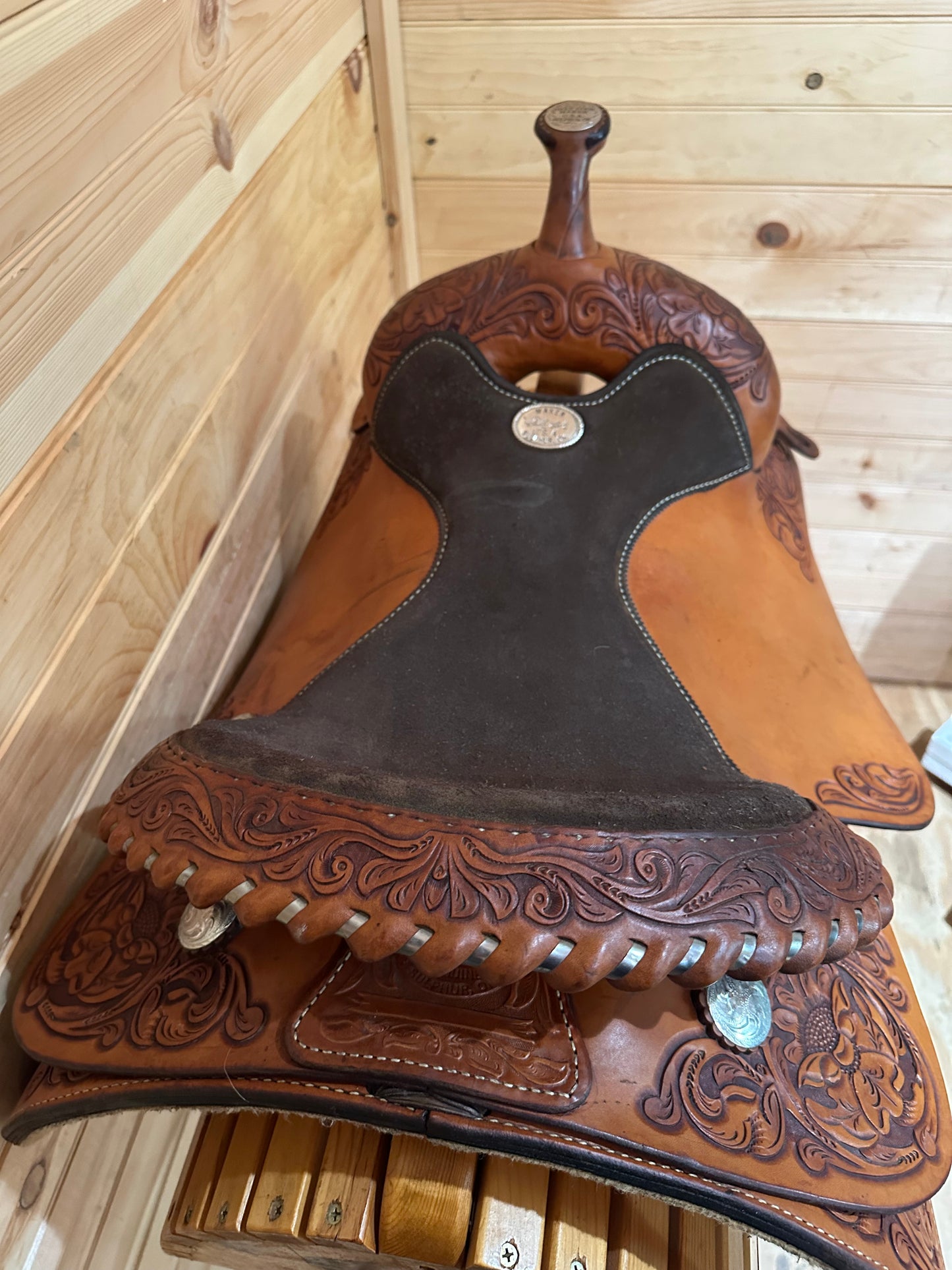 16.5” Billy Cook Maker Sulphur,OK Western Trail Saddle Model 8934