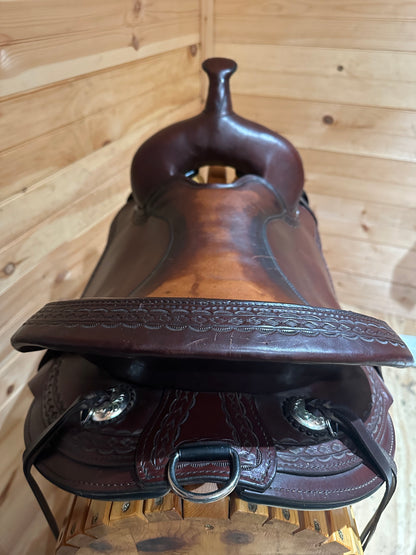 17” Circle Y Flagstaff Flex-Lite Western Trail Saddle Model 1571