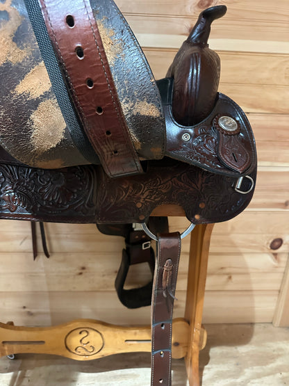 17” Tex Tan Hereford Western Trail Saddle Model 08-4901-1C7