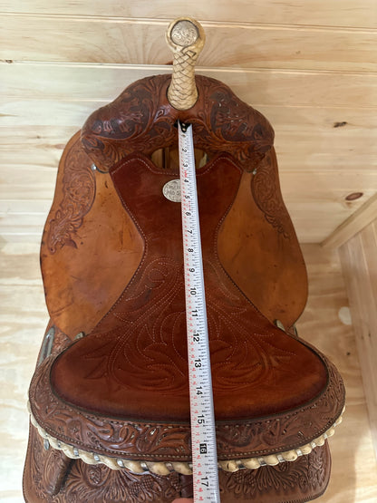 15” Circle Y Barrel Racing Western Saddle Model 2287