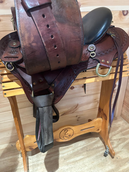 16” Big Horn Sil-Cush Gaited Flex Endurance trail saddle Model 1687.6