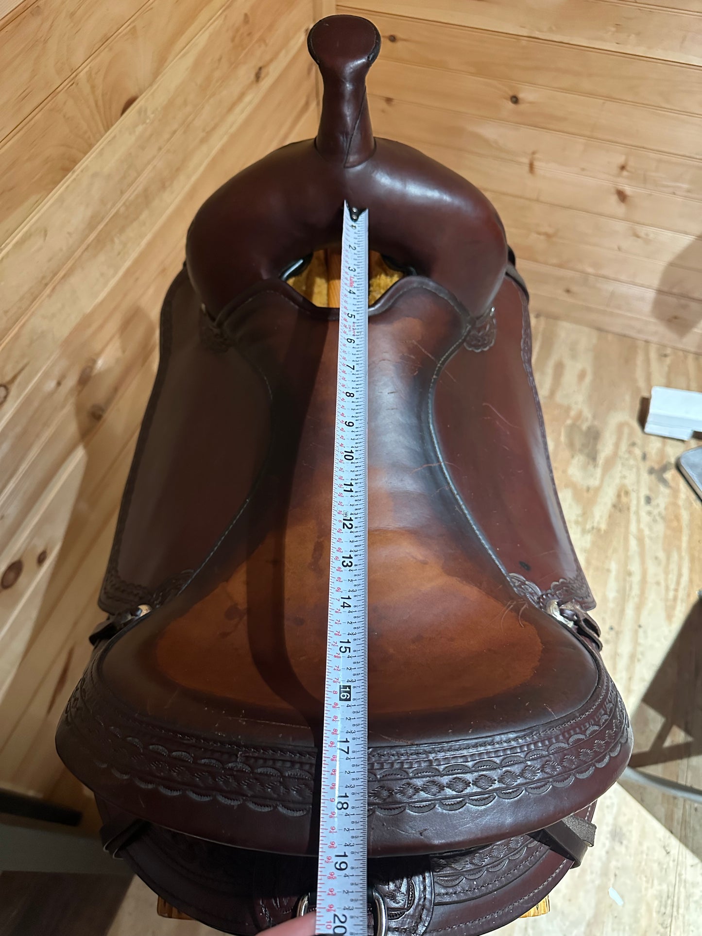 17” Circle Y Flagstaff Flex-Lite Western Trail Saddle Model 1571