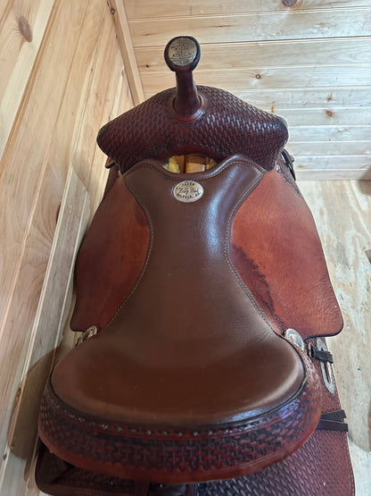 16” Billy Cook Maker Sulphur,OK Western Trail Saddle Model 1536
