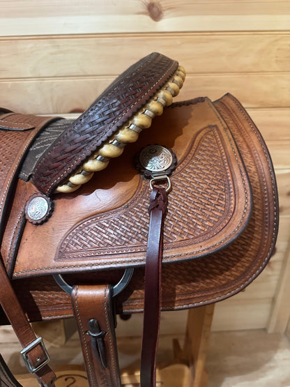 15.5” Crates Team Roper Western Saddle Model 4762