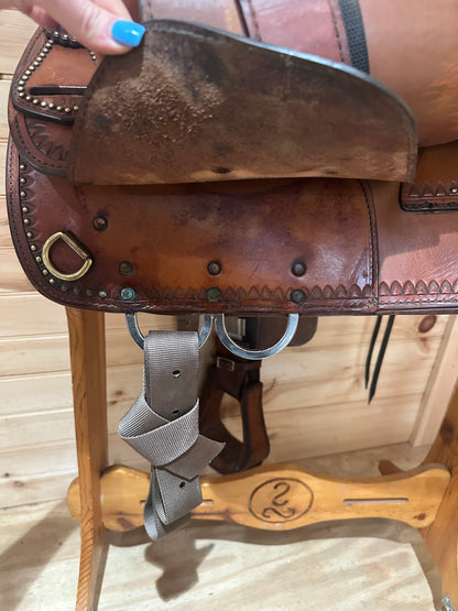 16” Tex Tan Tex-Flex Western Trail Saddle Model 08-TF408-6