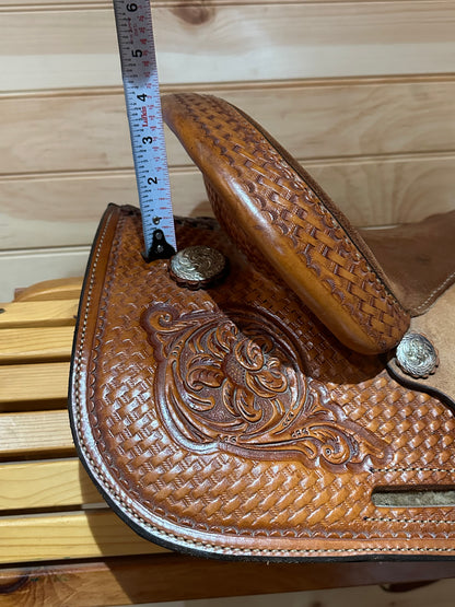 13” Circle Y Youth Bear Trap Barrel Racing Western saddle Model 2040